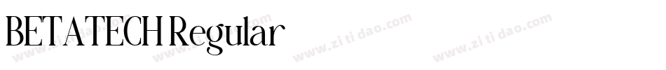 BETATECH Regular字体转换